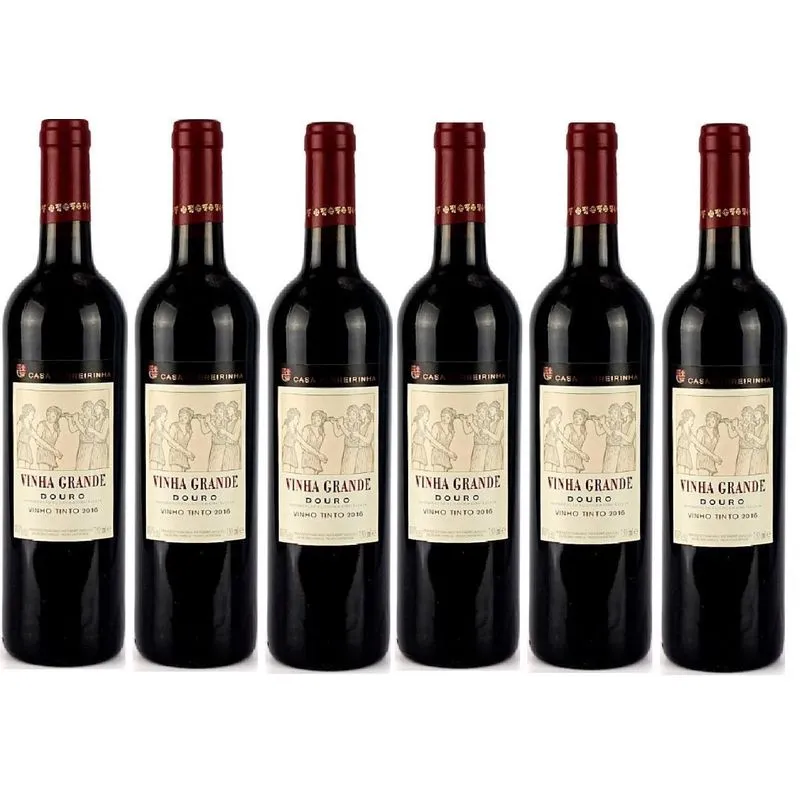 Kit 6 Vinho Tinto Casa Ferreirinha 2018 Vinha Grande Douro