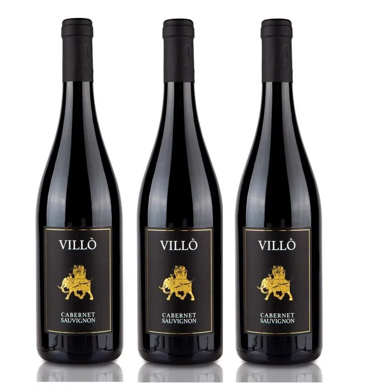Kit 3 Vinho Tinto Demi Seco Villó Cabernet Sauvignon 750ml