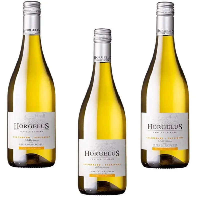 Kit 3 Vinho Frances Horgelus Colombard Sauvignon 750 Ml