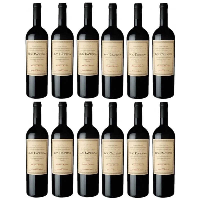 Kit 12 Vinho Catena Zapata Dv Catena 750ml Cabernet Y Malbec