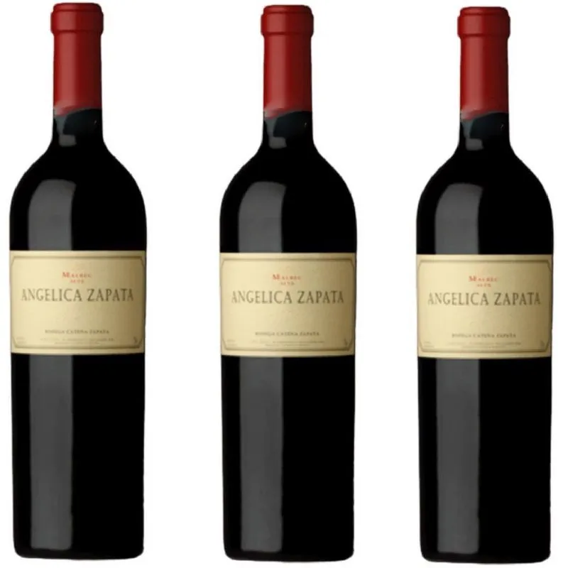 Kit 3 Vinho Angelica Zapata Malbec Alta Vinho 2016 750 Ml