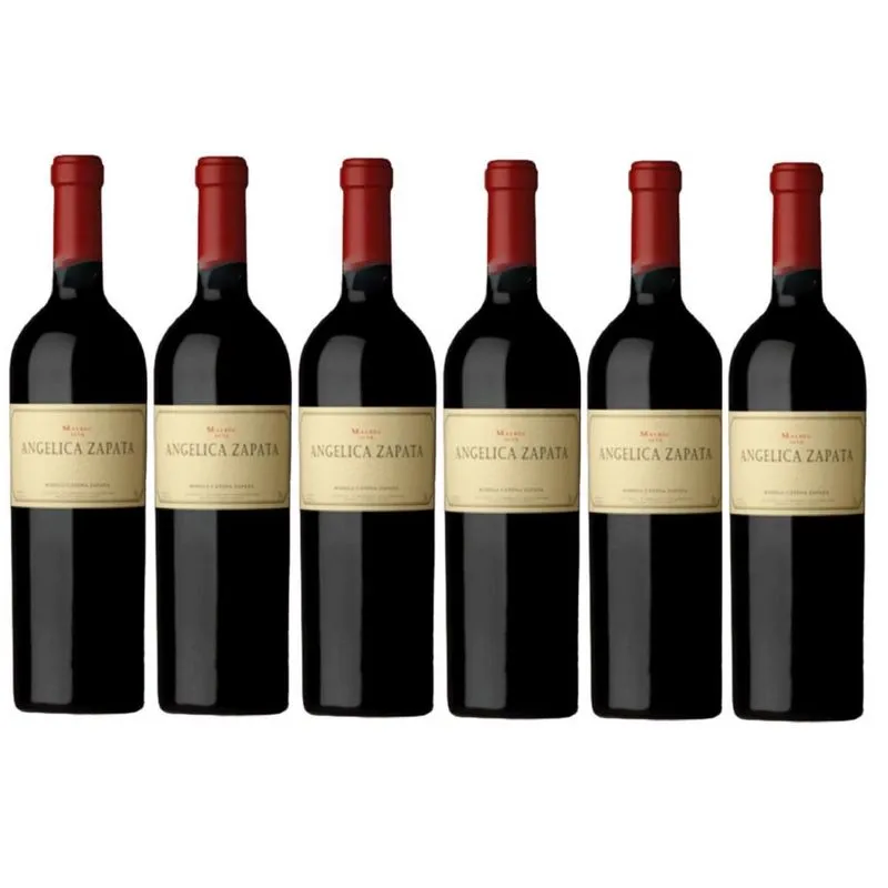 Kit 6 Vinho Angelica Zapata Malbec Alta Vinho 2016 750 Ml