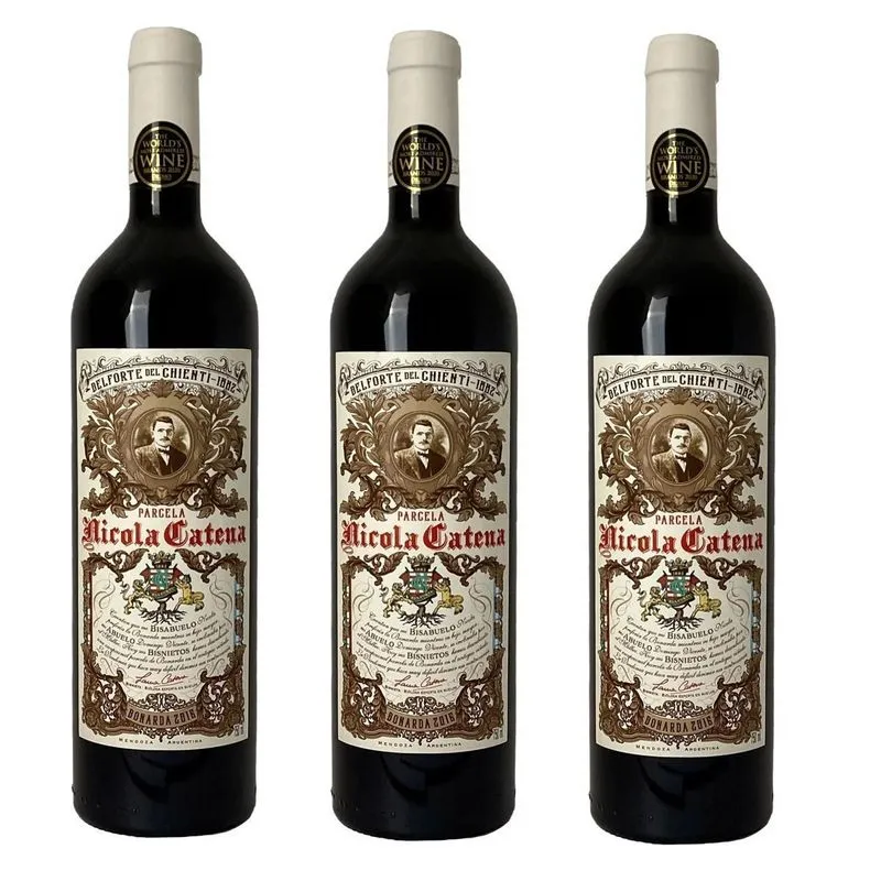 Kit 3 Vinho Tinto Nicola Catena Parcela Bonarda 2017 750 Ml