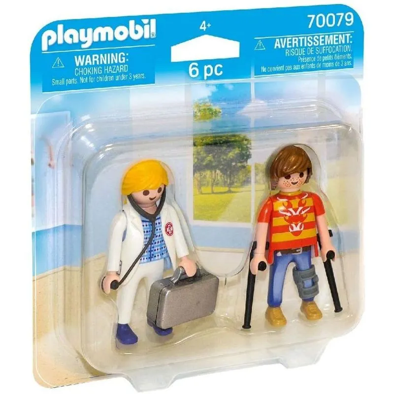 Playmobil Duo Pack Sortimentos - Medico e Paciente SUNNY BRINQUEDOS