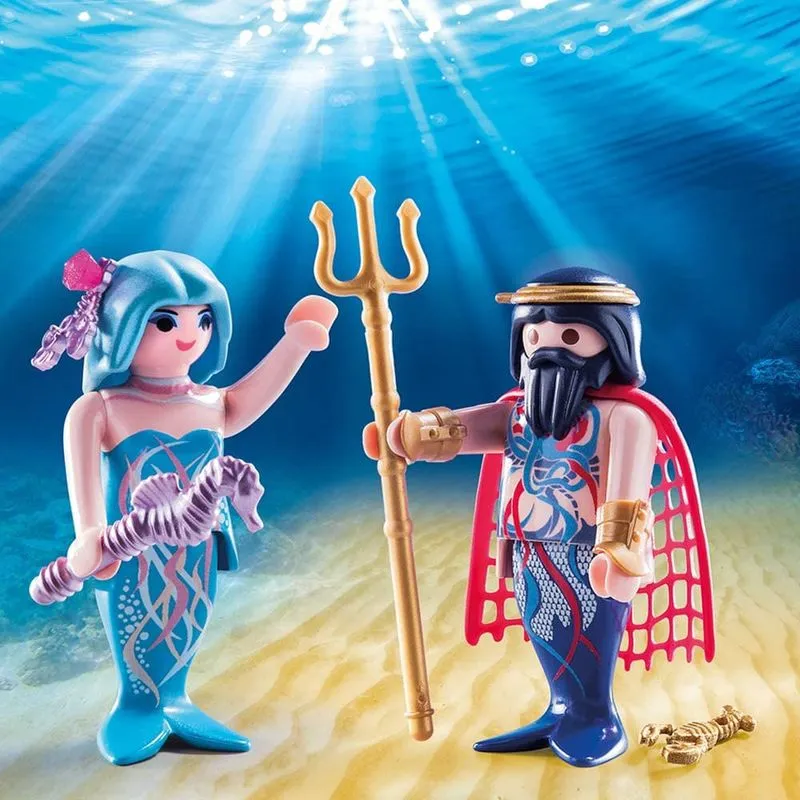 Playmobil Duo Pack Sortimentos - Rei dos Mares e Sereia SUNNY BRINQUEDOS