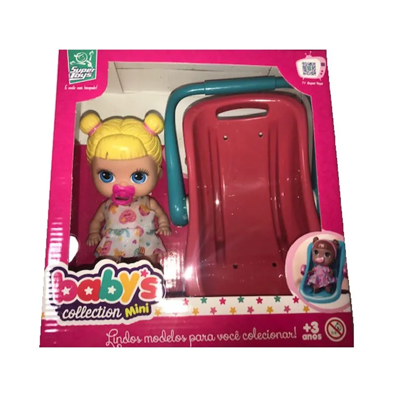 Babys Collection Bebe Conforto - Loira - Bebe conforto rosa SUPER TOYS