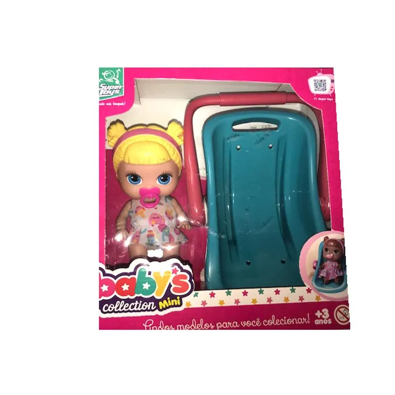 Babys Collection Bebe Conforto - Tiara - Vestido Rosa SUPER TOYS