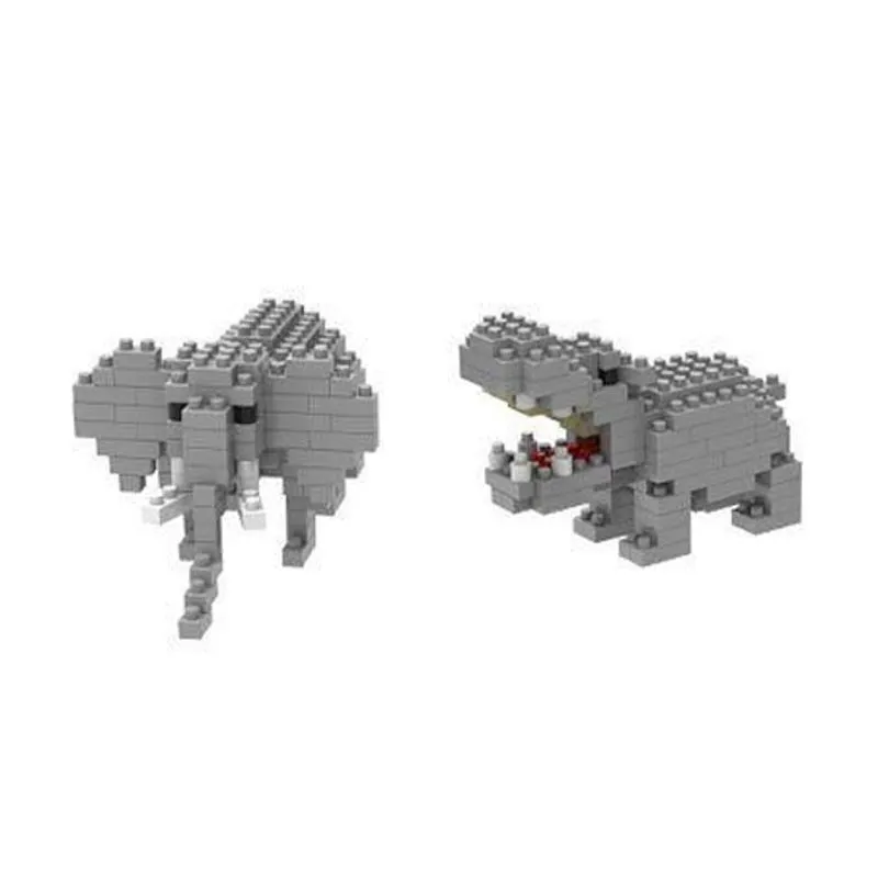 Nano Blocos 2 em 1 - Animais - Elefante MULTIKIDS