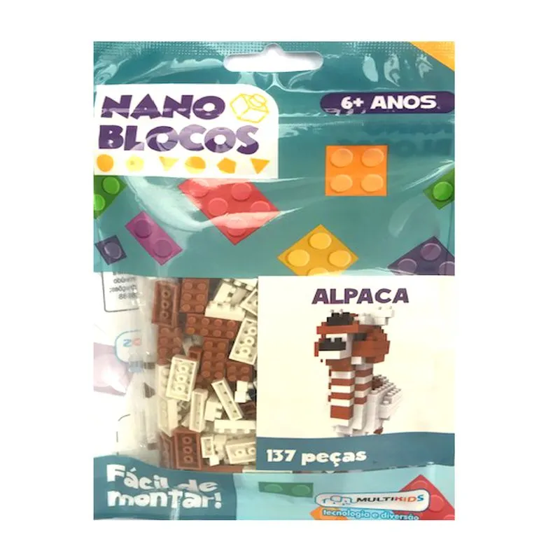 Nano Blocos Multikids - Animais Sortidos - Alpaca MULTIKIDS