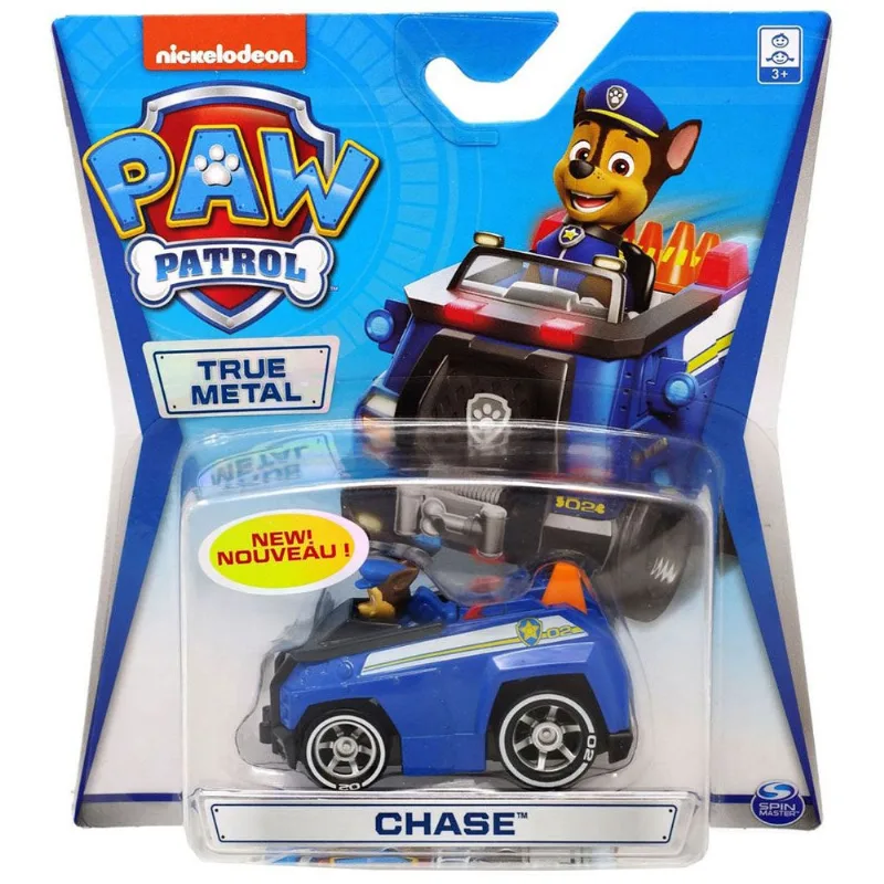 Patrulha Canina - Mini Veiculo em Clip Strip - True Metal - Chase SUNNY BRINQUEDOS
