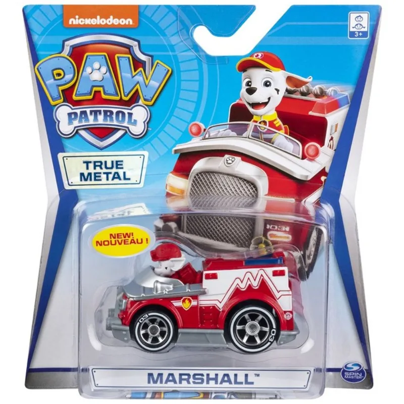 Patrulha Canina - Mini Veiculo em Clip Strip - True Metal - Marshall Bombeiro SUNNY BRINQUEDOS