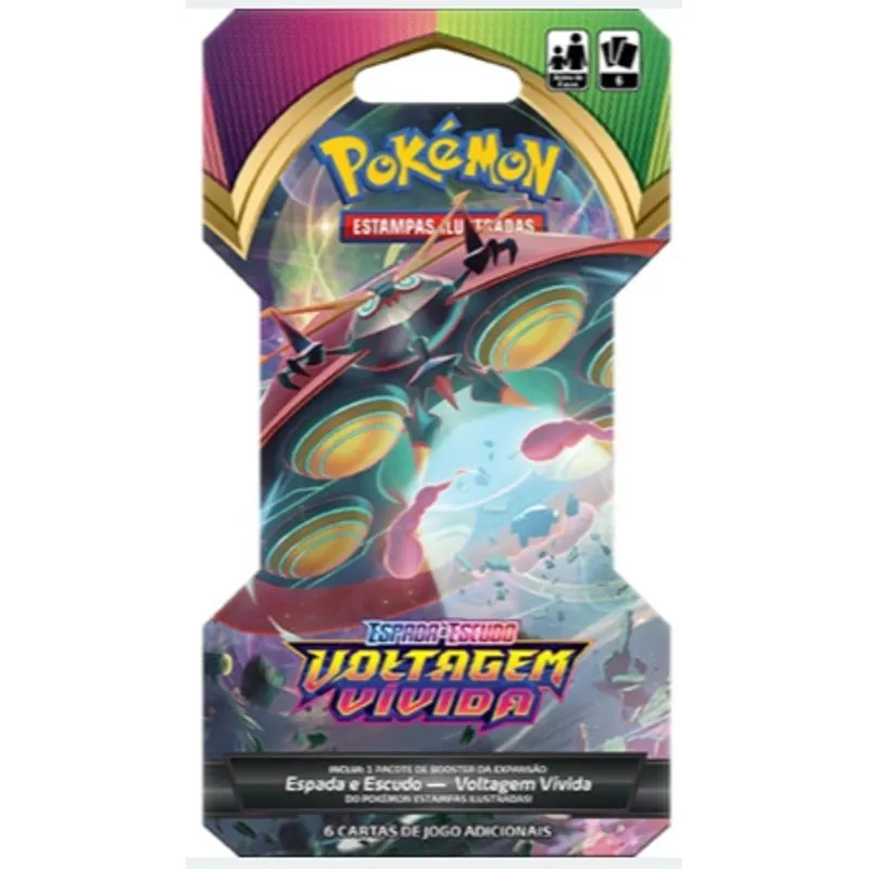 Pokemon EE4 Blister Unitario - Espada e Escudo Voltagem Vivida - Orbeetle Vmax COPAG DA AMAZONIA