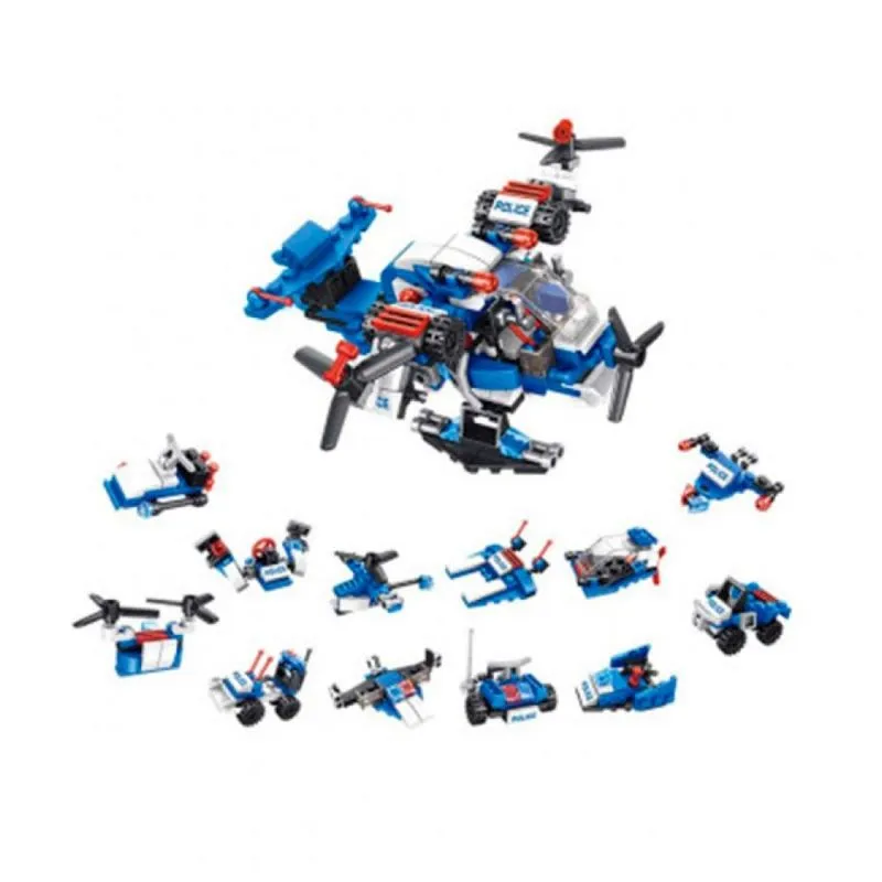 Cubic Serie Police 12 em 1 - Modelo 06 - 21 Pecas MULTIKIDS