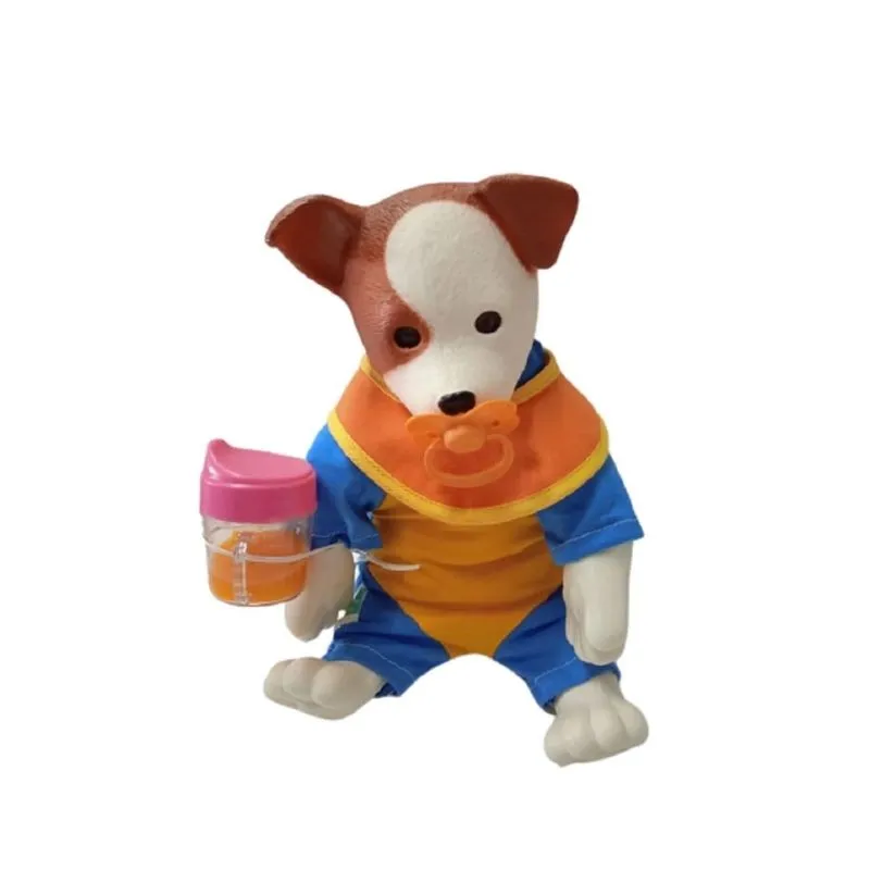 Colecao Bebe Pets - Filhotinhos - Vira Lata Marrom - Hora de comer ROMA JENSEN