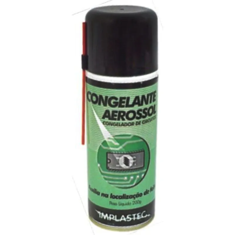 Spray Congelante Aerosol Composto De Solvente 120ml Implastec