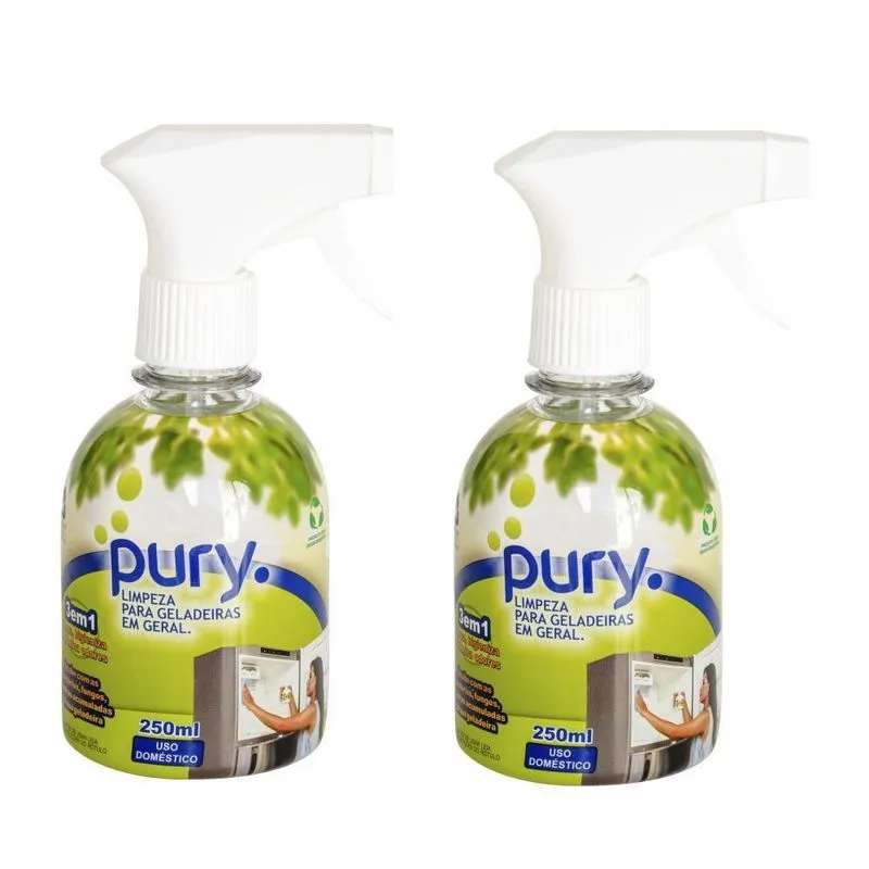 02 Air Pury Limpeza E Higienização Geladeira E Freezer 250Ml