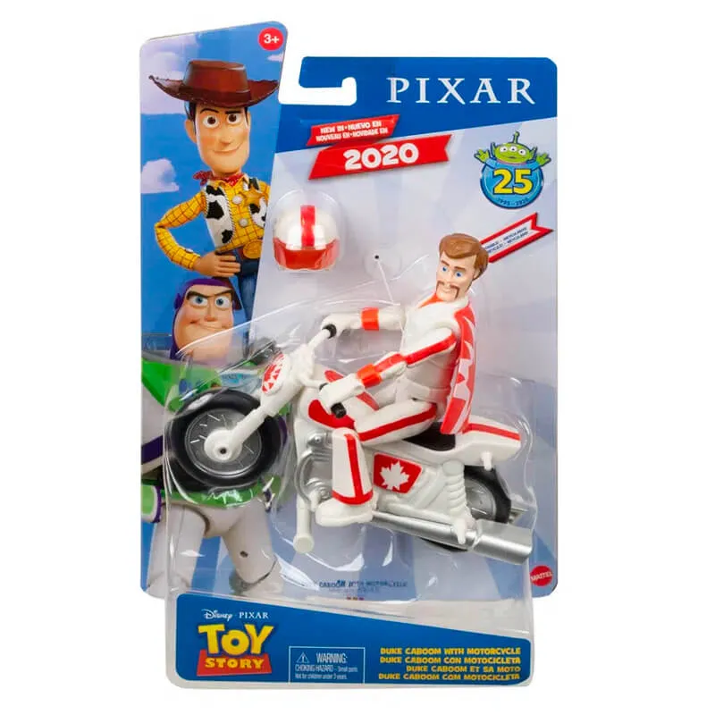 Boneco Articulado - Toy Story 4 - Duke Caboom com Motocicleta - GDP65 MATTEL