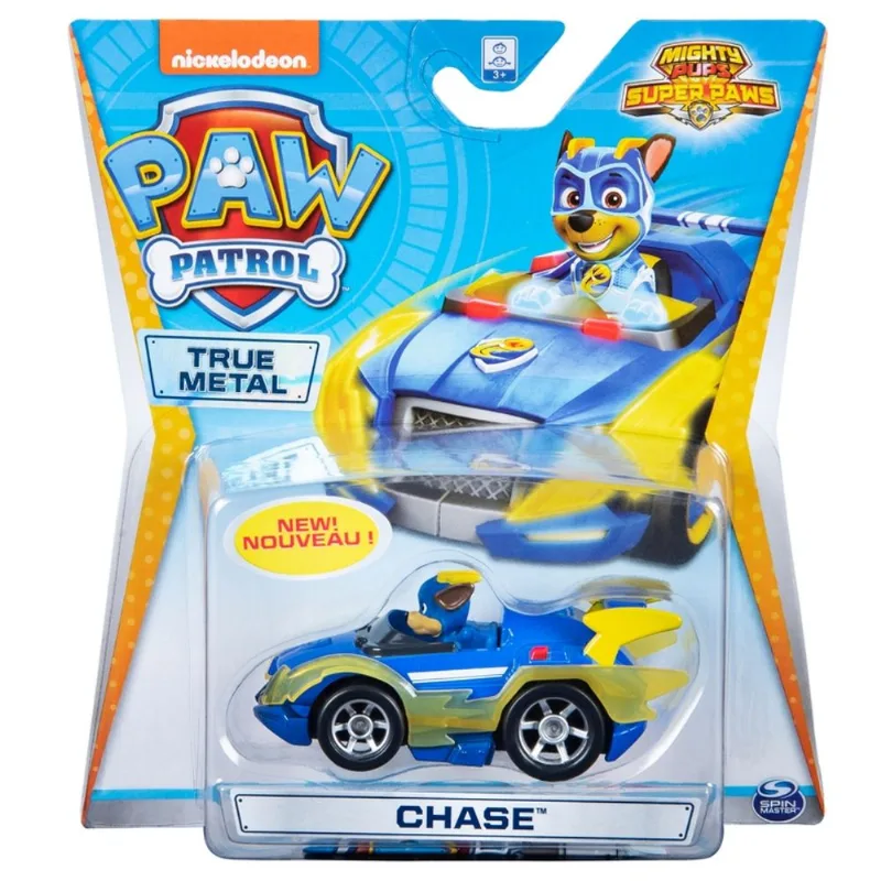 Patrulha Canina - Mini Veiculo em Clip Strip - True Metal - Chase Azul SUNNY BRINQUEDOS