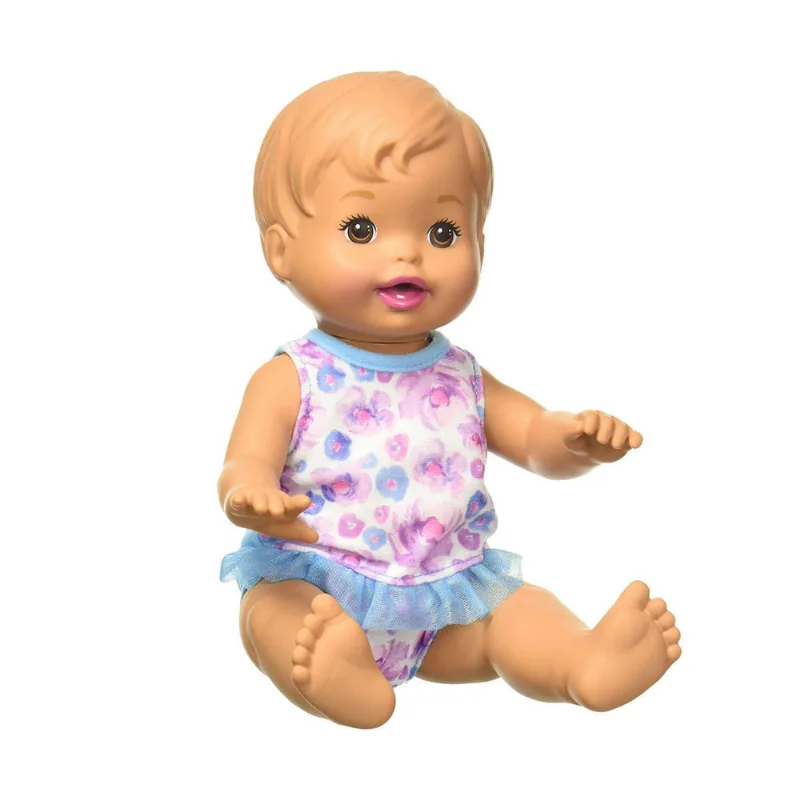 Boneca Little Mommy - Bebe Faz Xixi - Azul MATTEL
