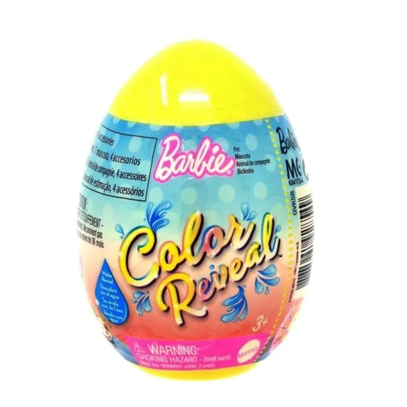 Barbie color reveal pets ovo surpresa - GVK58 - Amarelo MATTEL