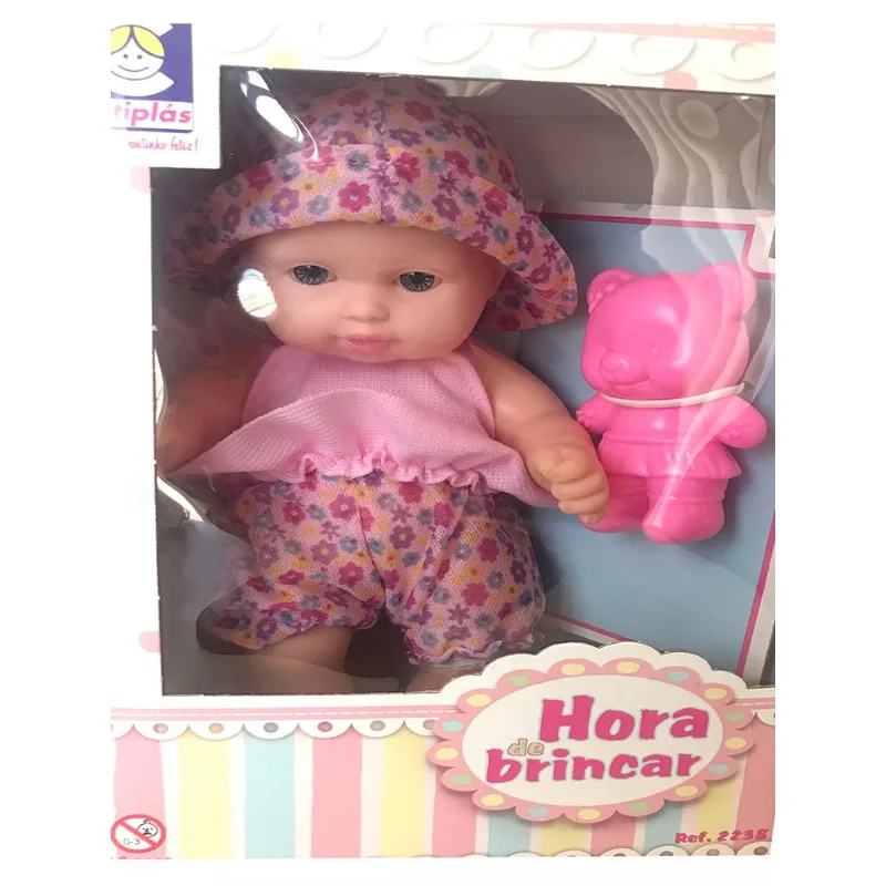 Boneca Hora de Brincar - Ursinho - Chapeu Roxo COTIPLAS