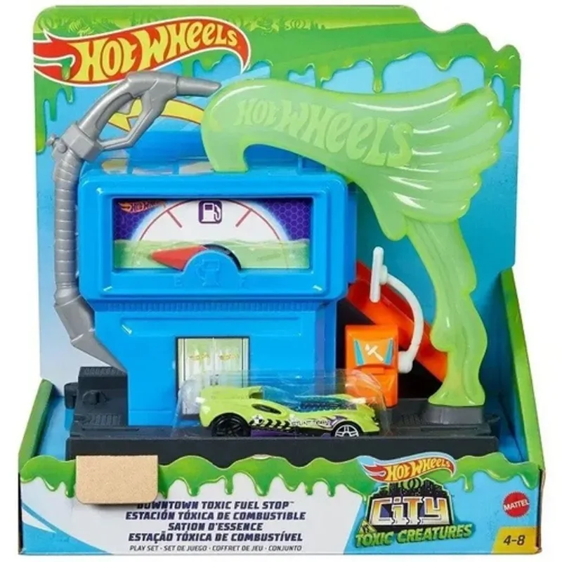Conjunto Basico - Hot Wheels City - Estacao Toxica de Combustivel MATTEL