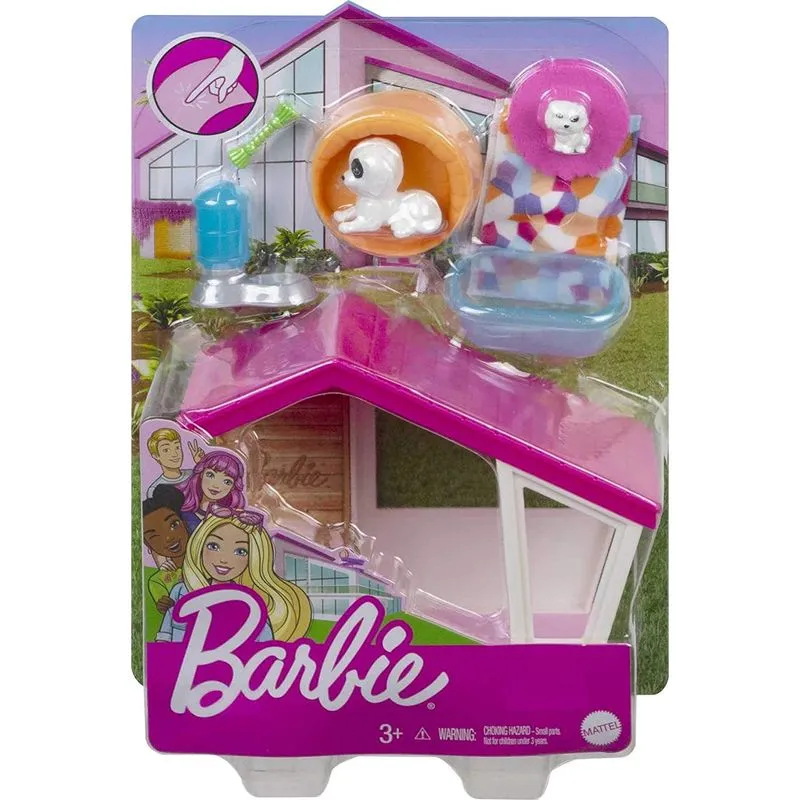 Boneca - Barbie Mini-Conjunto Pets - Casinha de Cachorro (GRG75) MATTEL