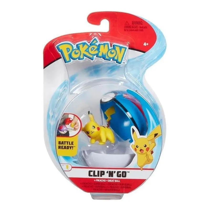 Boneco - Pokemon - Pikachu e Pokebola - 2606 SUNNY BRINQUEDOS