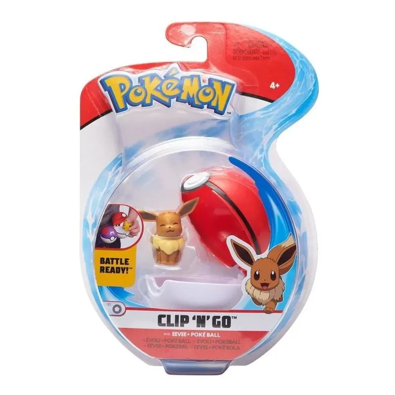 Boneco - Pokemon - Eeve e Pokebola - 2606 SUNNY