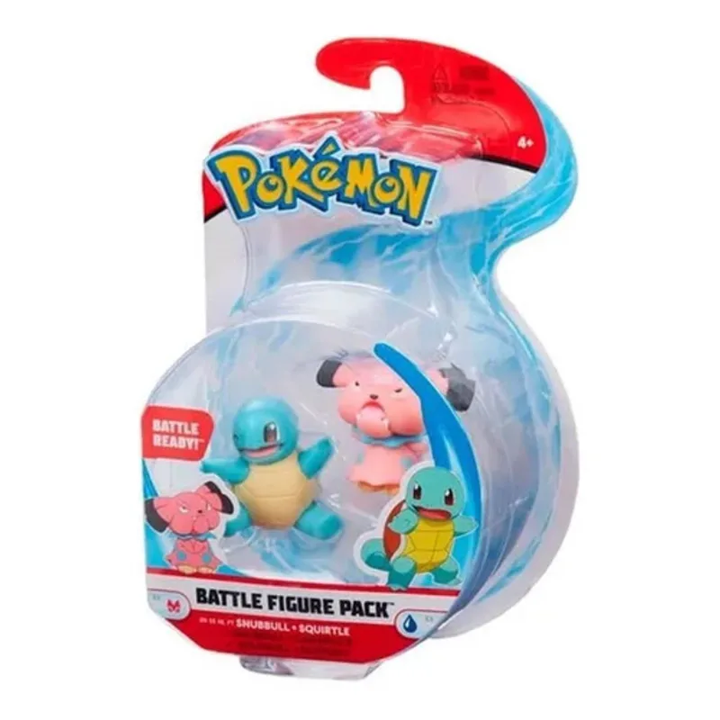 Pokemon 2 Battle Ready Snubbull e Squirtle - 2601 SUNNY BRINQUEDOS