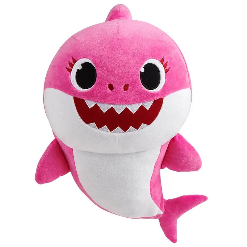 Baby Shark Pelucia - Com Musica 8 - Rosa SUNNY BRINQUEDOS