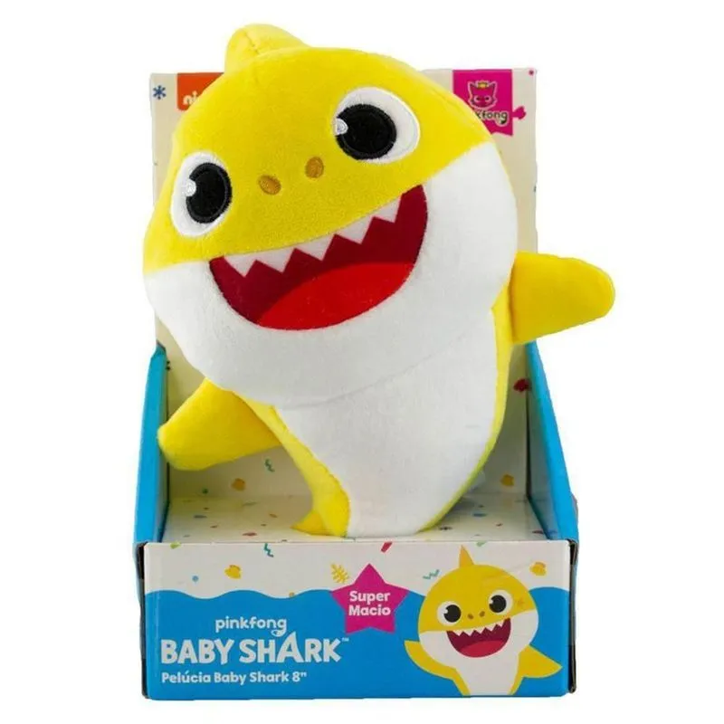 Baby Shark Pelucia 8 - Super Macio - Amarelo SUNNY BRINQUEDOS Baby Shark Pelucia 8" - Super Macio - Amarelo SUNNY BRINQUEDOS