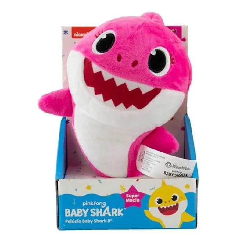 Baby Shark Pelucia 8- Super Macio -Rosa SUNNY BRINQUEDOS Baby Shark Pelucia 8"- Super Macio -Rosa SUNNY BRINQUEDOS