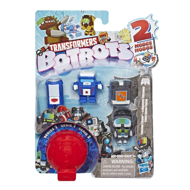 Transformers Botbots - Pack com 5 Figuras - Skillz Punk e Dr Moggly HASBRO