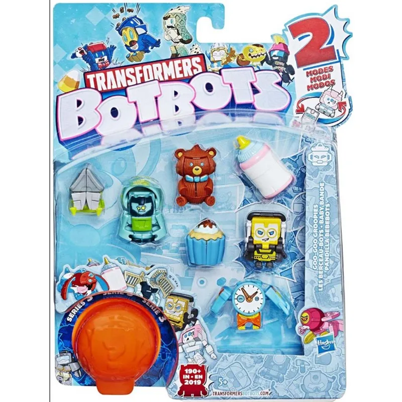 Transformers Figura Botbots Pack com 8 - Crib Watch e Trend Blend HASBRO