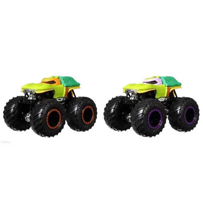 Hot Wheels - Conjunto de Veiculos Monster Trucks - Michelangelo Vs Donatello MATTEL