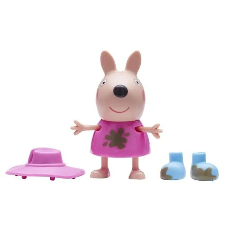 Figuras Peppa Pig com Roupinhas - Rebecca Coelha com Chapeu - 2319 SUNNY BRINQUEDOS