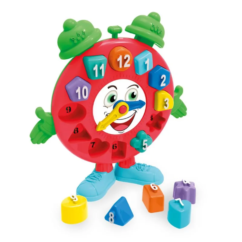 Ta Na Hora Relogio Didatico - Brinquedo Educativo - Vermelho TA TE TI INDUSTRIA E