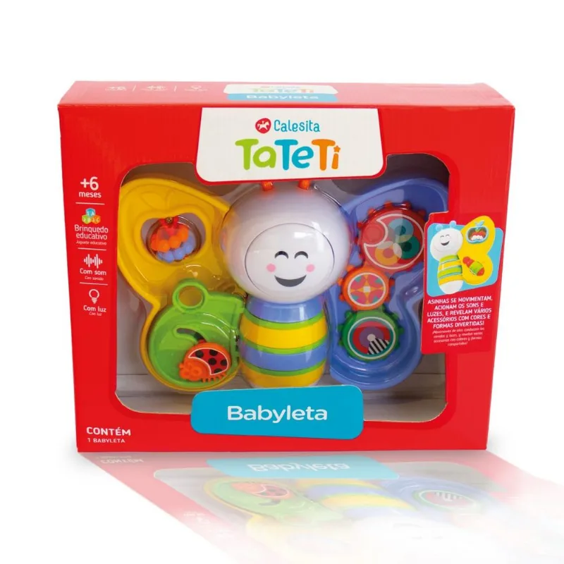 Brinquedo Infantil Babyleta com Luz e Som - Amarelo e Azul TA TE TI INDUSTRIA E