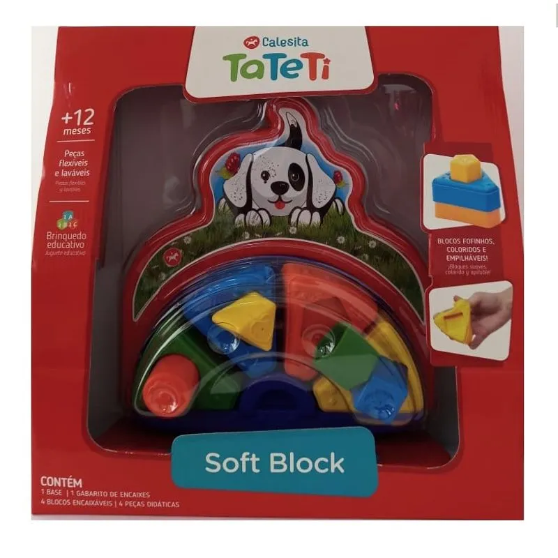 SOFT BLOCK CACHORRINHO COR/VERMELHO BRILHO TA TE TI INDUSTRIA E