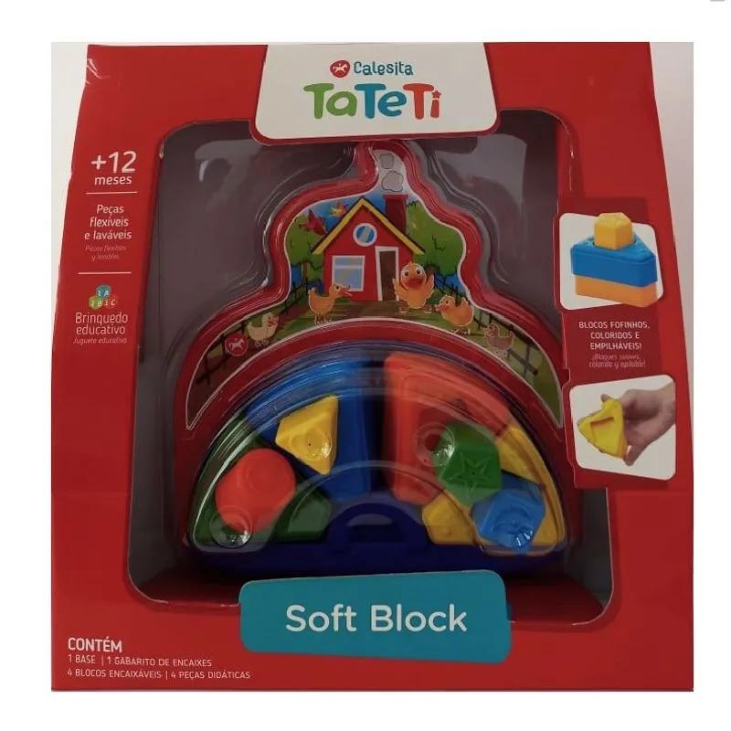 SOFT BLOCK FAZENDINHA COR/VERMELHO TA TE TI INDUSTRIA E