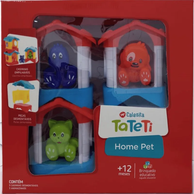 HOME PET BRANCO/VERMELHO - TA TE TI INDUSTRIA E