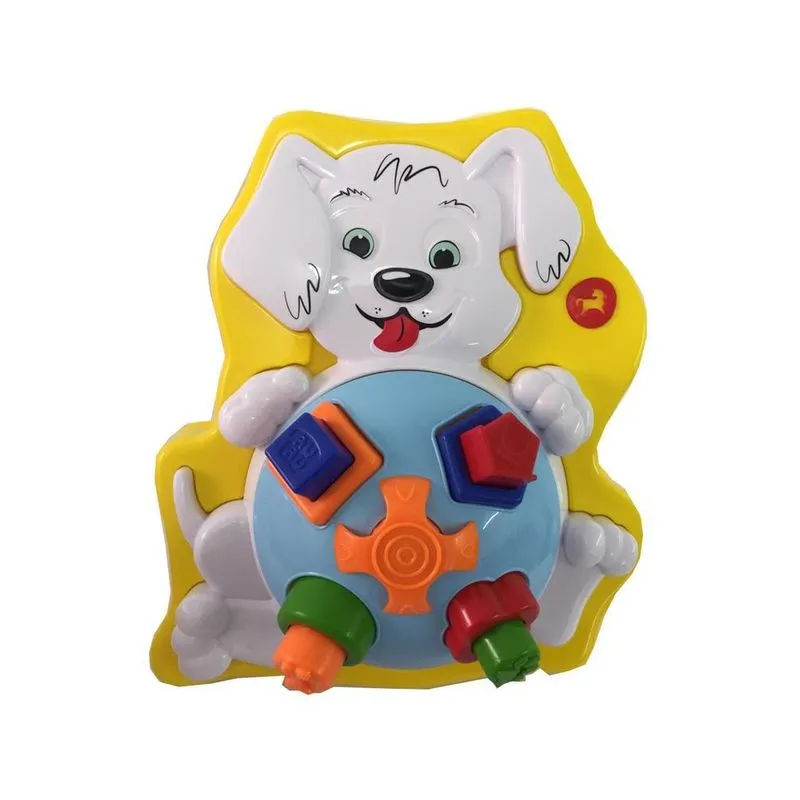 Encaixe Formas de Didaticas Cachorro - Dog Mix - Amarelo TA TE TI INDUSTRIA E