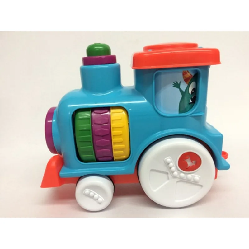 Anima Trem Brinquedo Infantil Com Som - Azul TA TE TI INDUSTRIA E