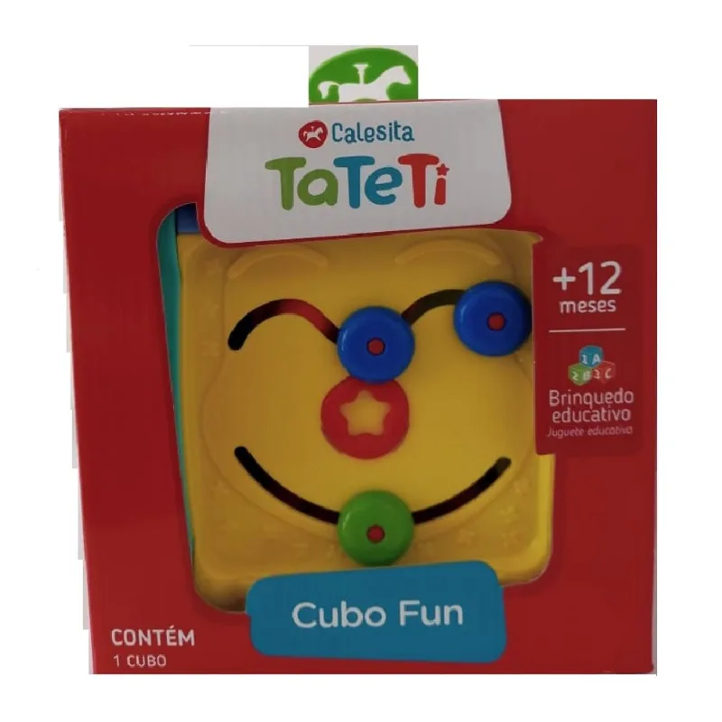 Brinquedo Educativo Didatico Cubo Fun - Azul TA TE TI INDUSTRIA E
