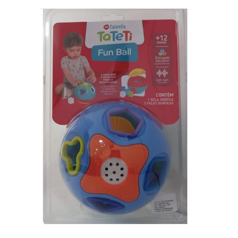 Fun Ball Brinquedo Educativo Com Som - Lilas TA TE TI INDUSTRIA E