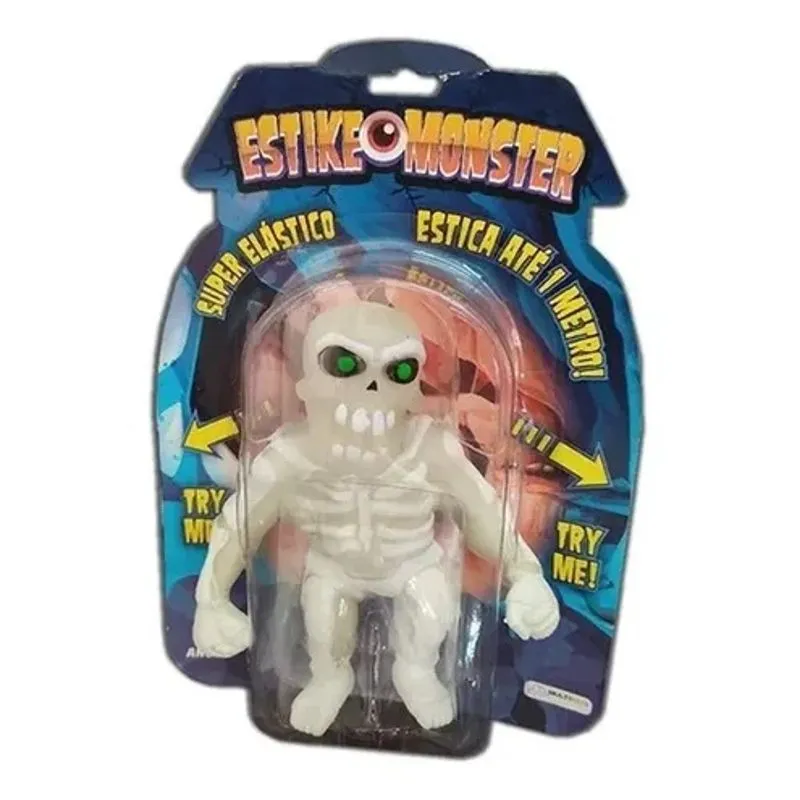 Estike Monster Boneco Super Elastico - Estica ate 1m - Esqueleto MULTIKIDS