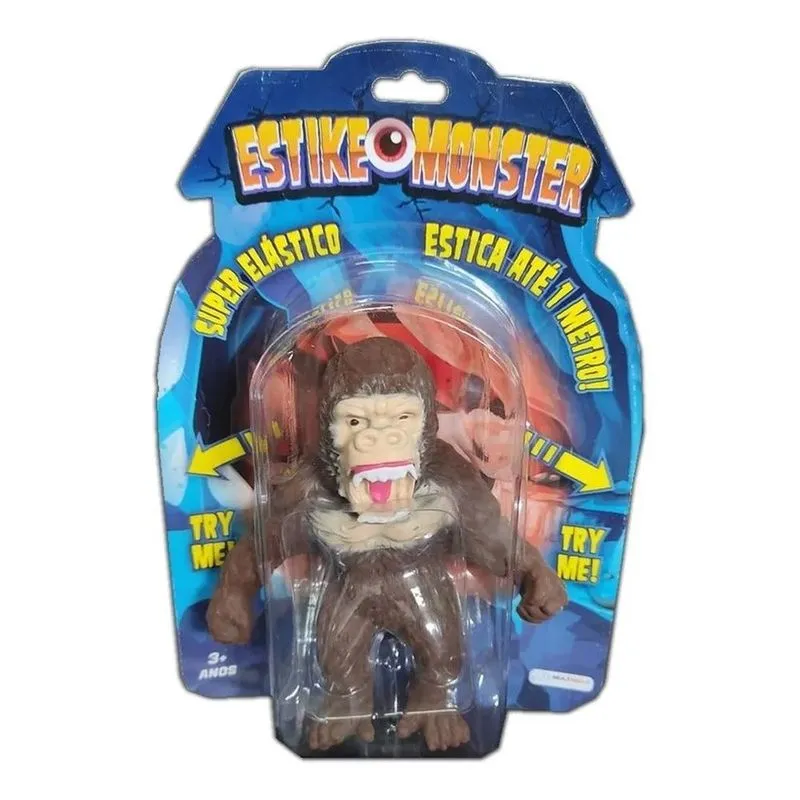 Estike Monster Boneco Super Elastico - Estica ate 1m - Macaco MULTIKIDS