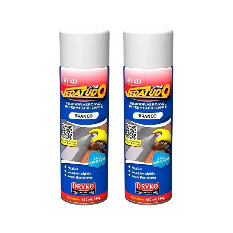 02 Spray Borracha Líquida Multiuso Impermeabilizante Vedação