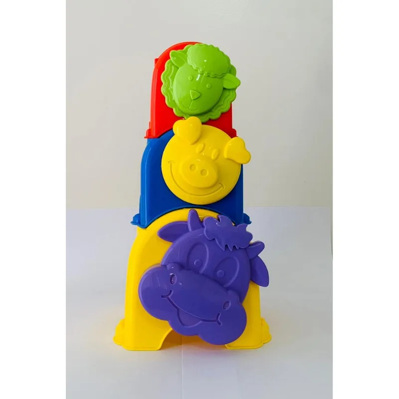 Anima Cubos Brinquedo Didatico - Vaquinha - Roxo TA TE TI INDUSTRIA E